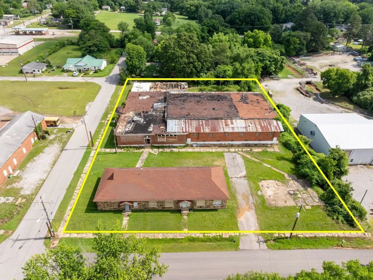 Historical commercial building, old Newark School house, Newark, AR - Newark, Arkansas, 72560