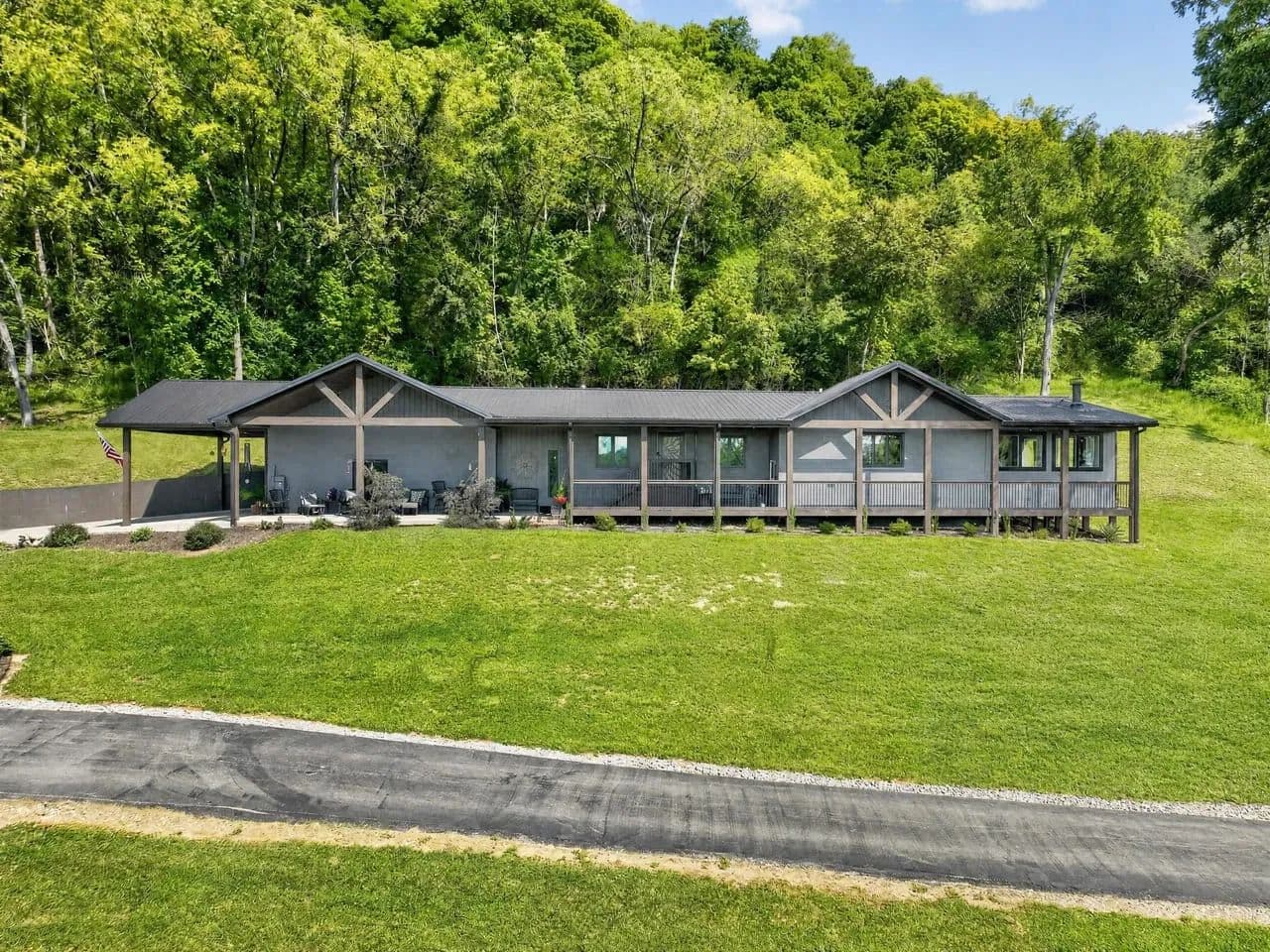 53-Acre Switzerland County Paradise | Home, Barn, Tillable Ground, Ohio River Frontage & Private Boat Ramp - Vevay, Indiana, 47043