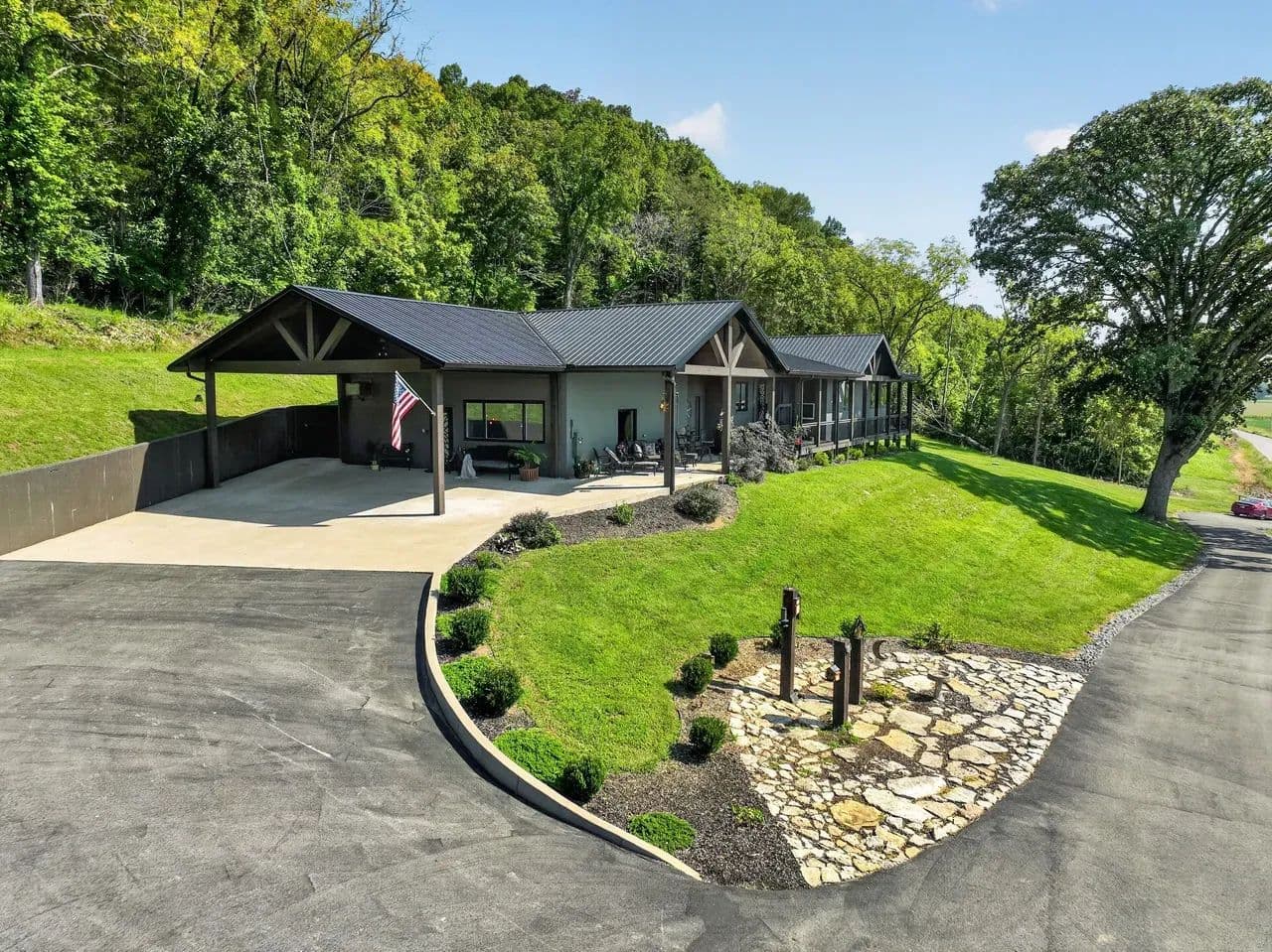 53-Acre Switzerland County Paradise | Home, Barn, Tillable Ground, Ohio River Frontage & Private Boat Ramp - Vevay, Indiana, 47043