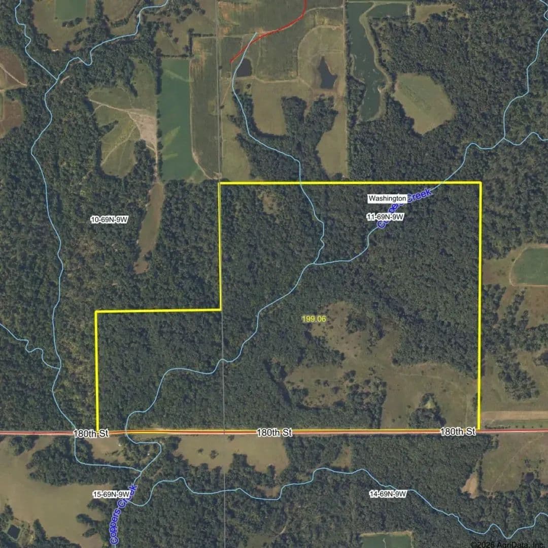 197.22 ac Van Buren County Recreational Property - Keosauqua, Iowa, 52565