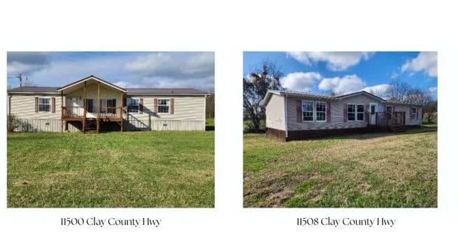 1.00 AC W/ 2 NICE DOUBLE WIDES IN THE RURAL – COUNTY OF TN.
