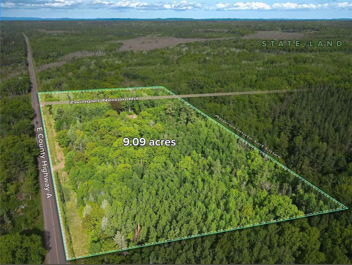 Property from 7151 E County Road A - KW - Solon Springs, Wisconsin, 54873