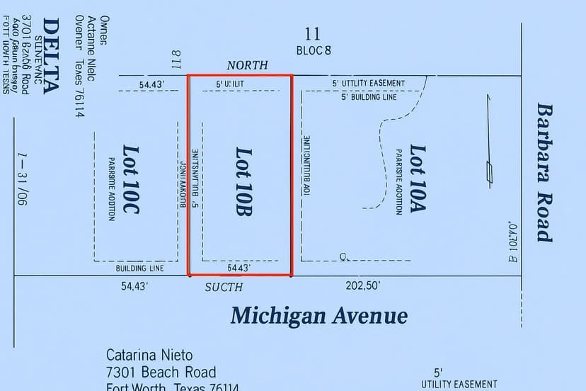 Property from Lot 10B Michigan Avenue - KW