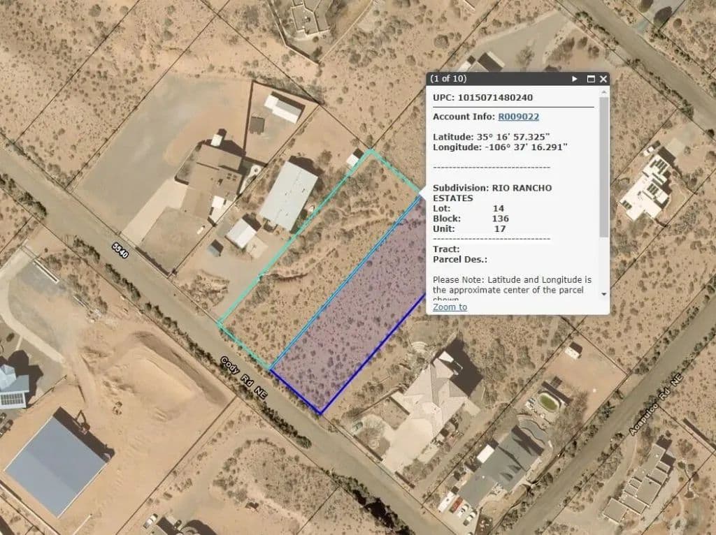 Land -Single Family Acreage in Rio Rancho - Rio Rancho, New Mexico, 87144