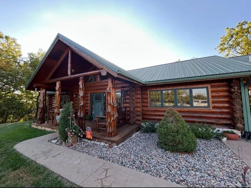 Stunning Log Home on 21 Acres