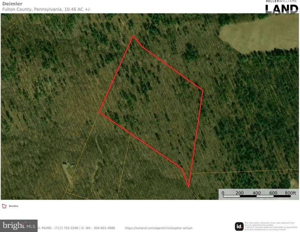 10.46 Acres of Land for Sale in HARRISONVILLE, PA - Harrisonville, Pennsylvania, 17228