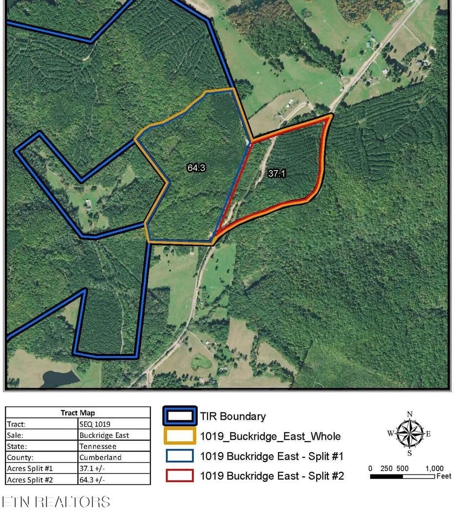 101 Acres of Land for Sale in Crossville, TN - Crossville, Tennessee, 38572