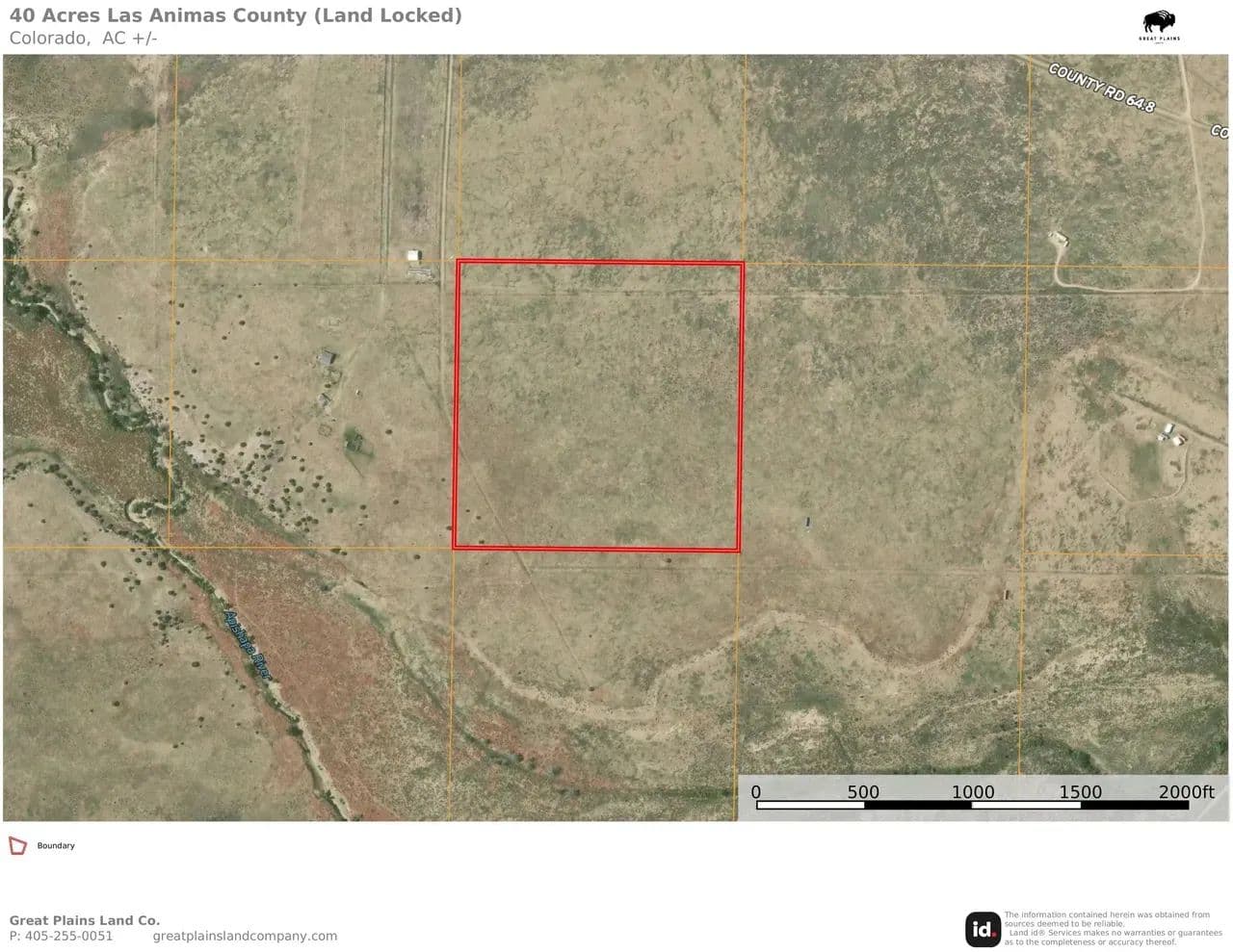 40 Acres Las Animas County (Land Locked) - Model, Colorado, 81059