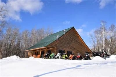 Log Cabin on Lower Hot Brook Lake