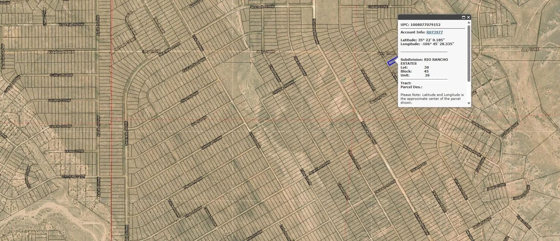Property from Marble (U26 B45 L30) Road NE #26 - KW - Rio Rancho, New Mexico, 87144