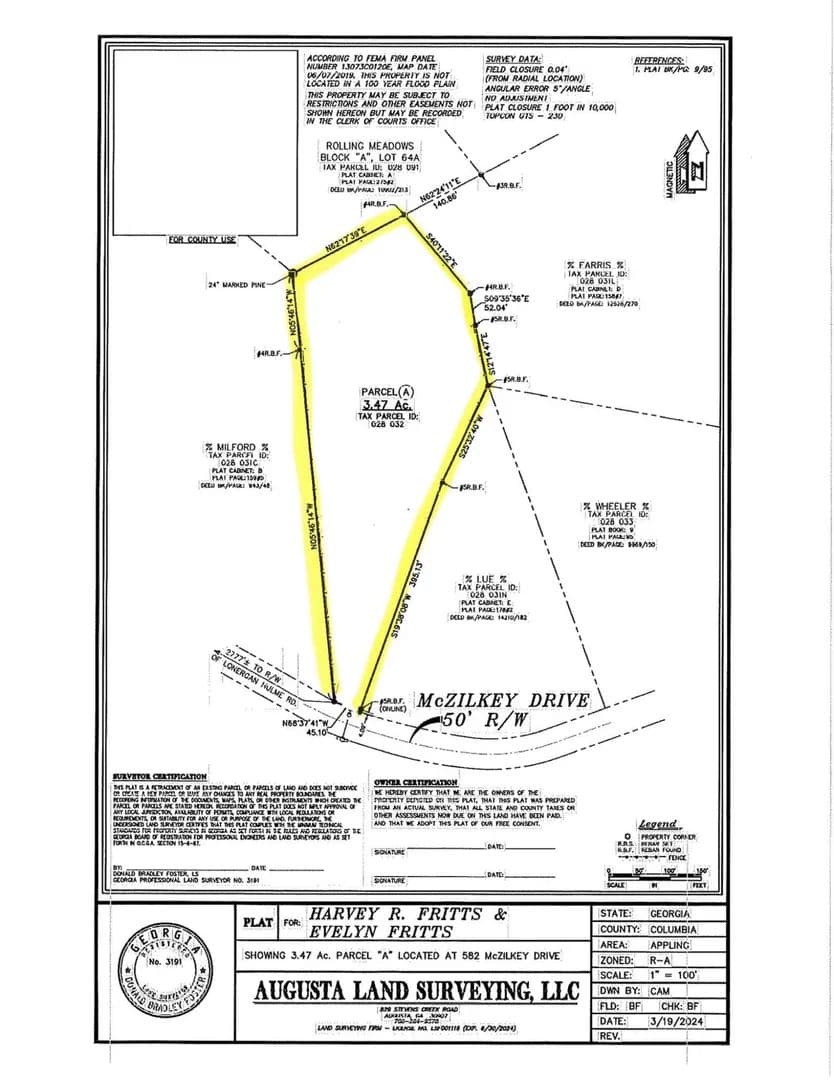 Lots & Land-Other in Appling - Appling, Georgia, 30802