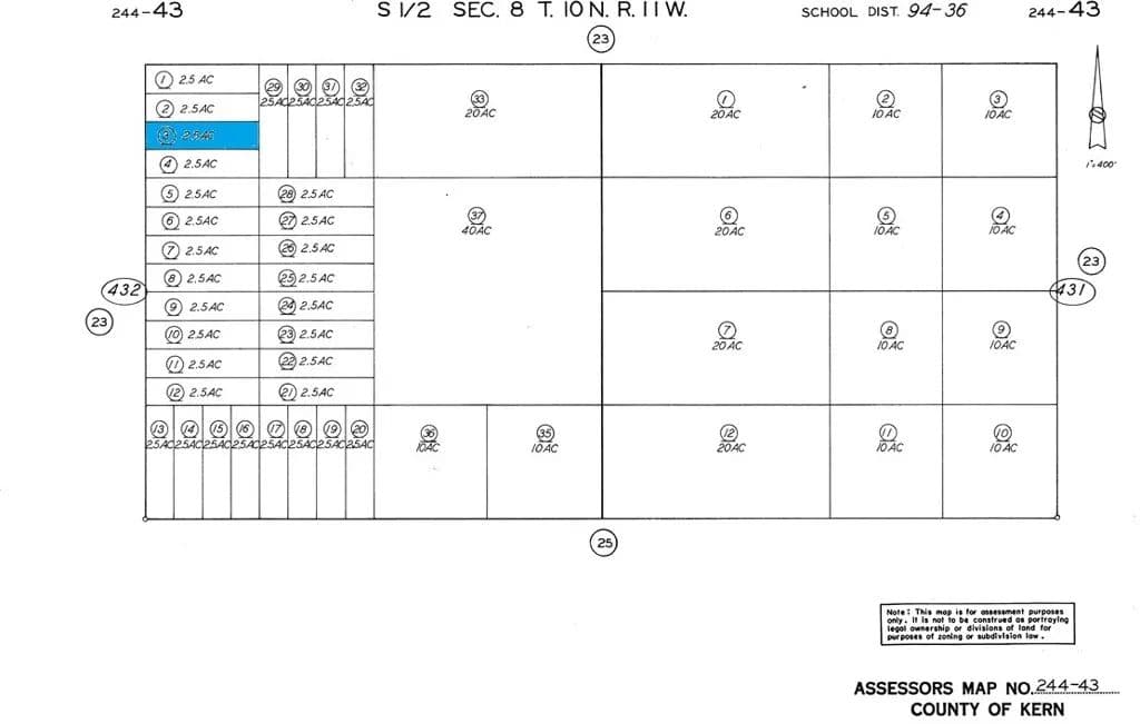 2.5 Acres of Land for Sale in Mojave, CA - Mojave, California, 93501