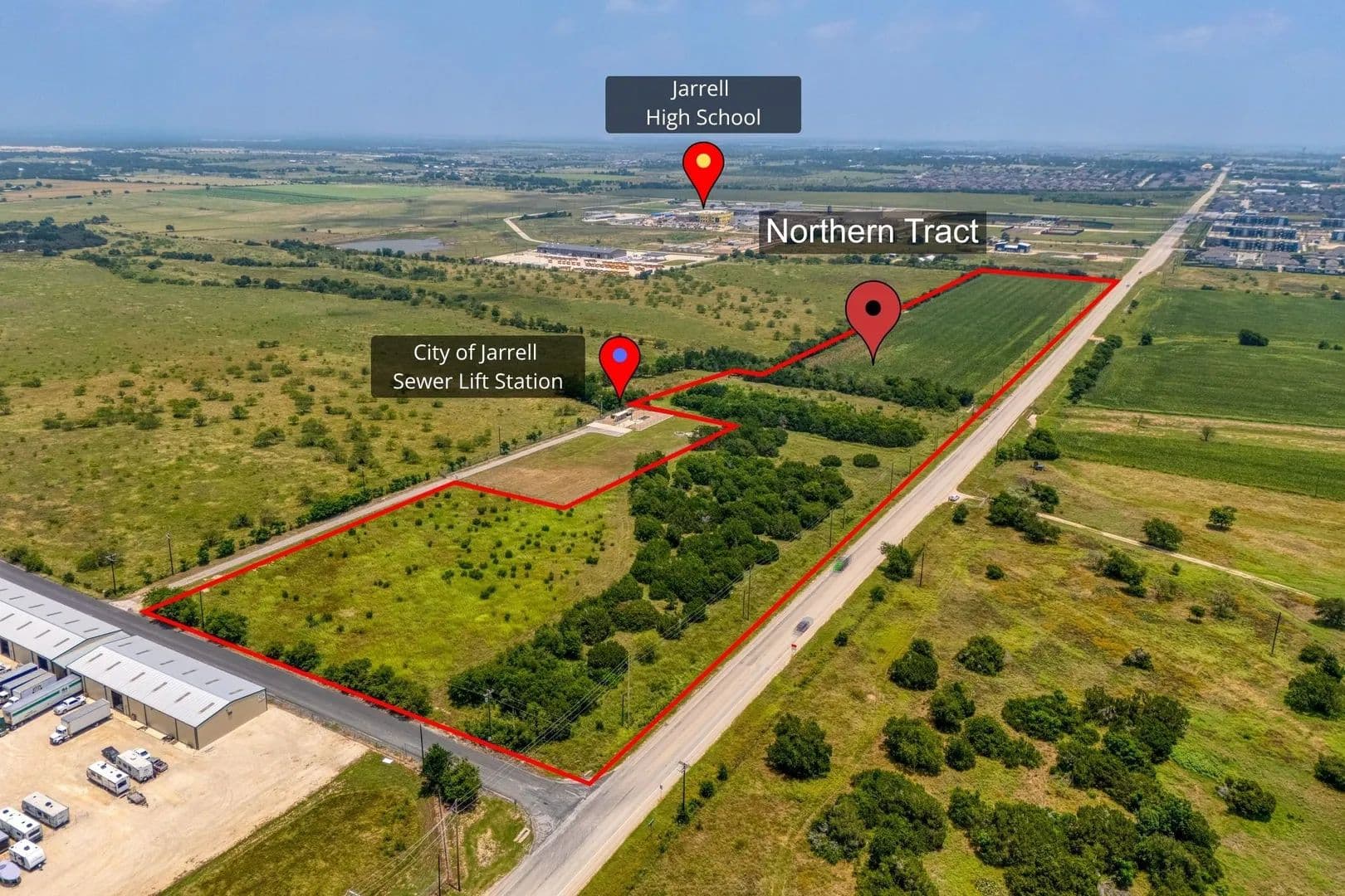 19 Acres of Land for Sale in Jarrell, TX - Jarrell, Texas, 76537
