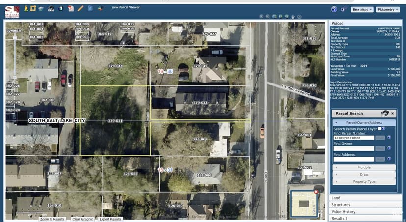 Vacant Land in South Salt Lake