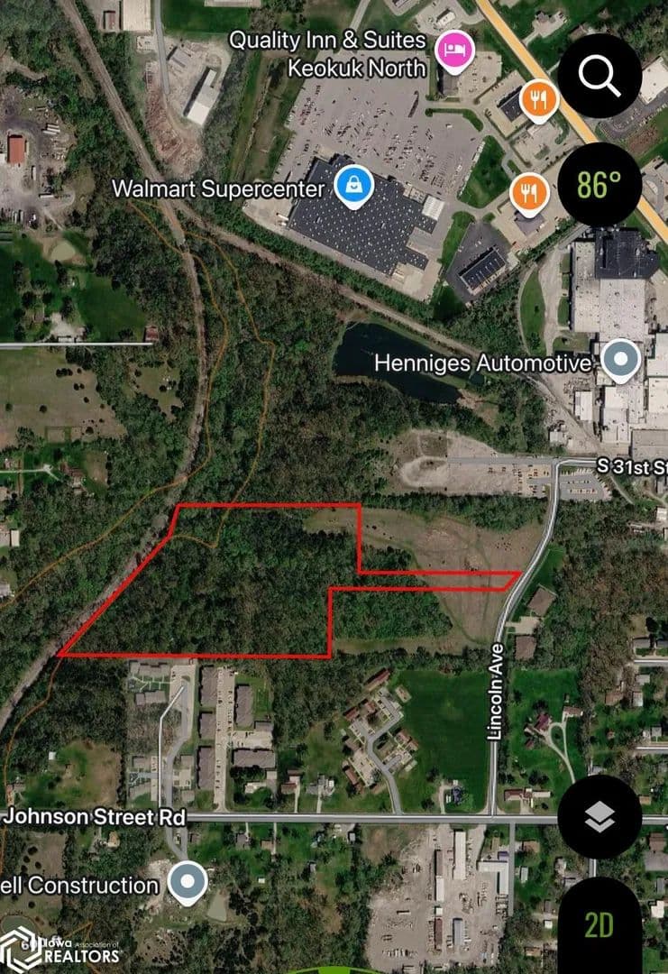 15.21 Acres of Land for Sale in Keokuk, Iowa - Keokuk, Iowa, 52632