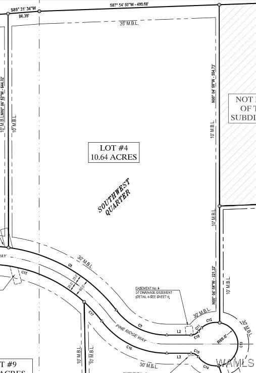 Property from Lot 4 Pine Ridge Way - KW
