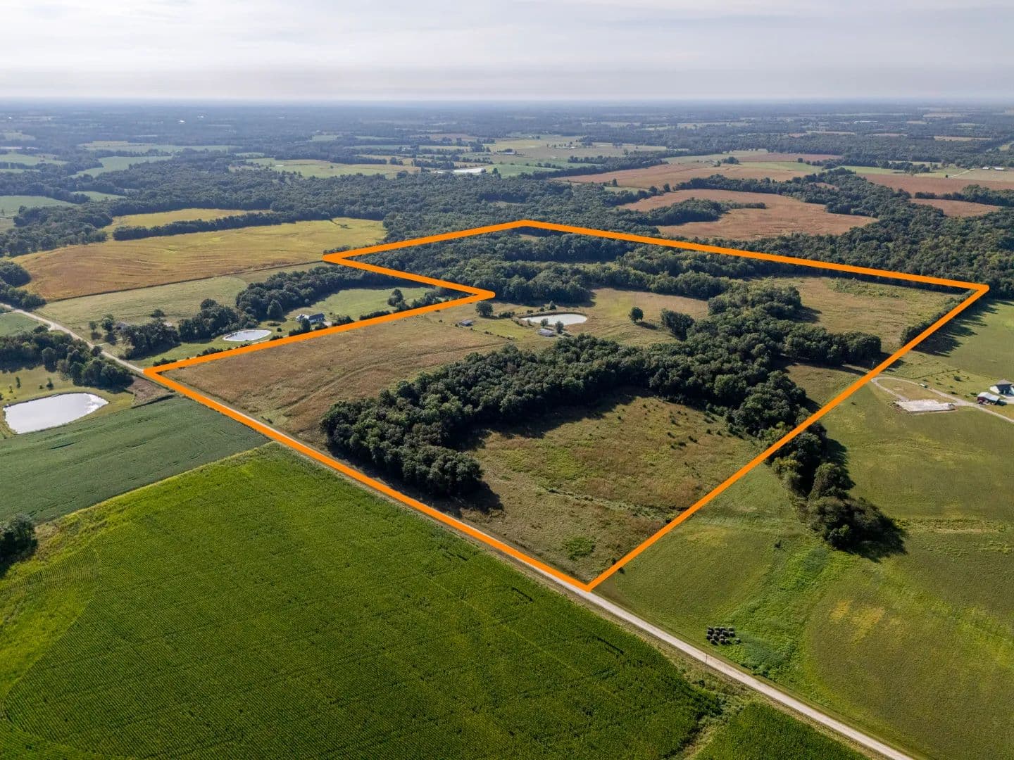 120± Acres East of Vandalia, MO — Woods, Draws & Recreational Ground – Pike County - Curryville, Missouri, 63339