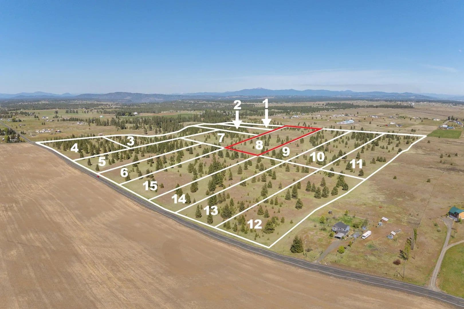 Property from 00XX Rambo Rd, Lot 8 - KW - Spokane, Washington, 99224