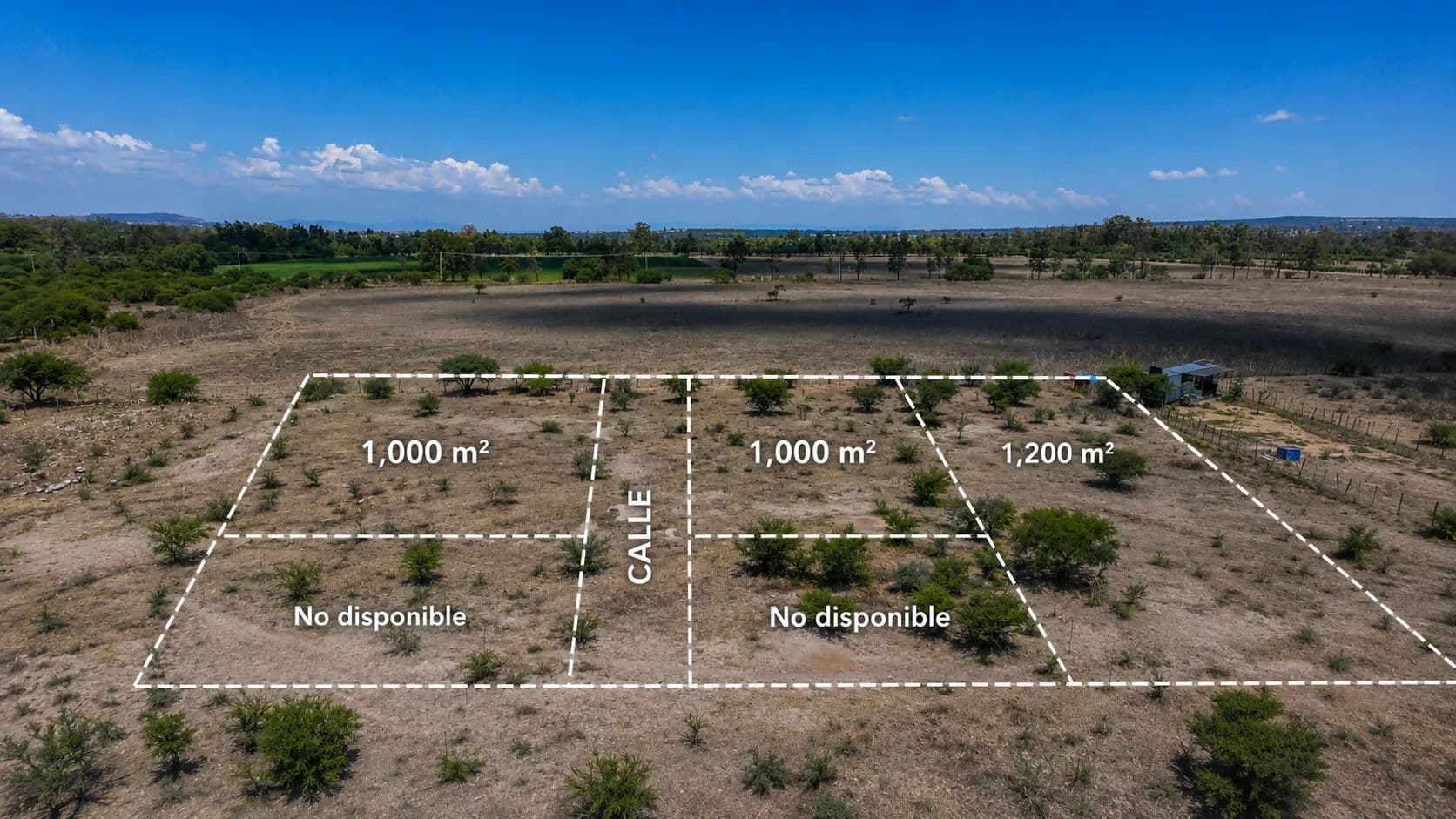 Terreno Campestre de 1,000 m2 Frente a Viñedos San Lucas - land for sale