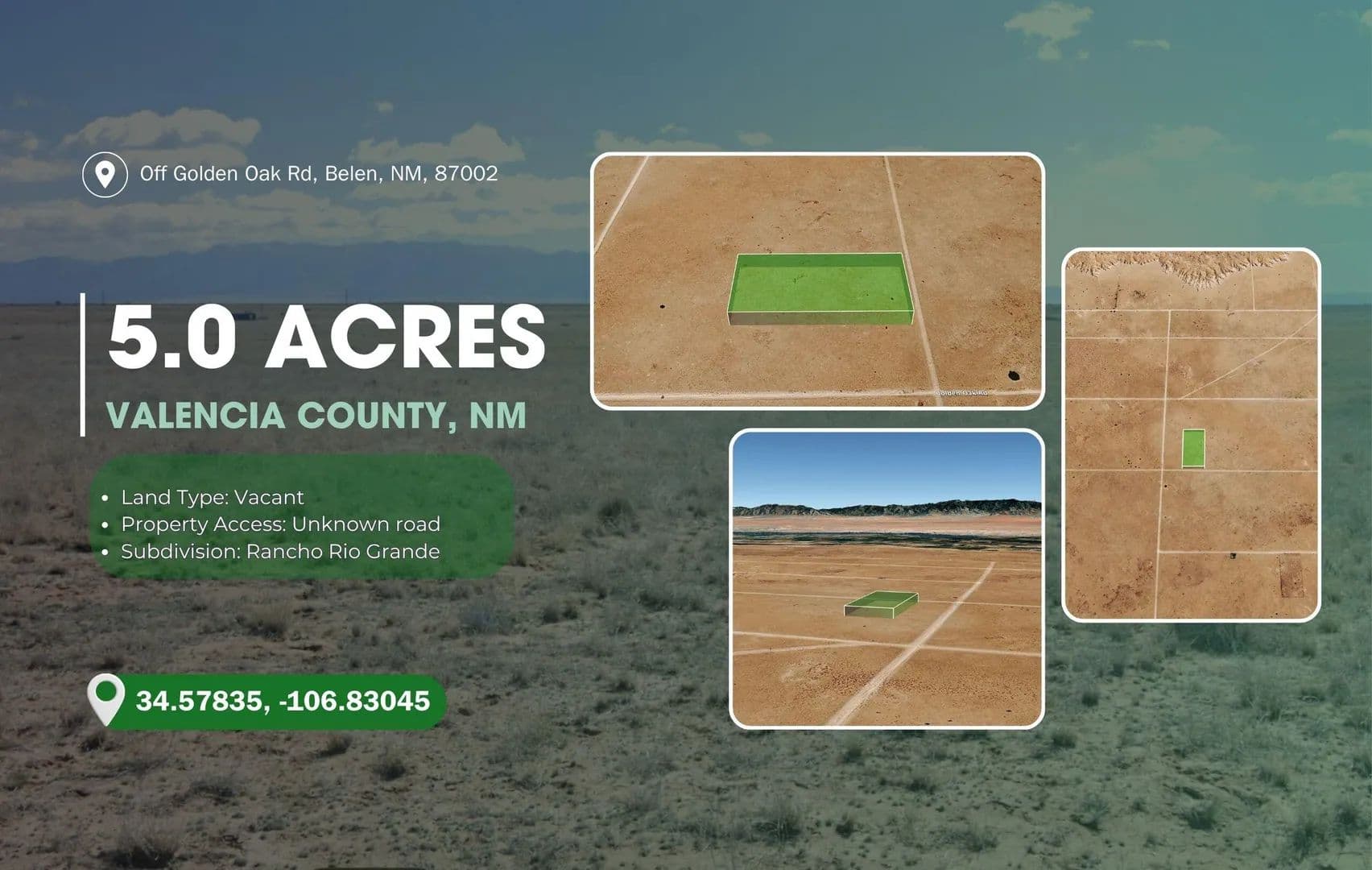 Property from Golden Oak Road - KW - Belen, New Mexico, 87002