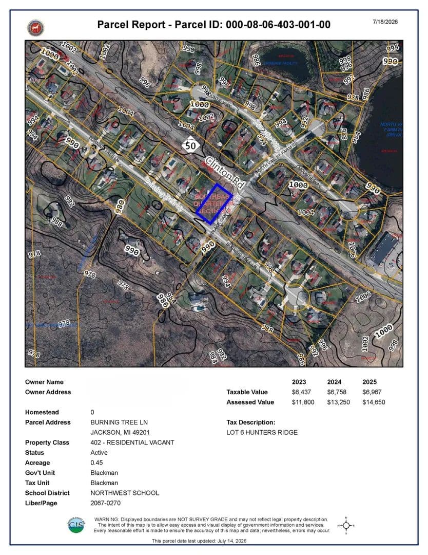 Vacant Land in Jackson - Jackson, Michigan, 49201