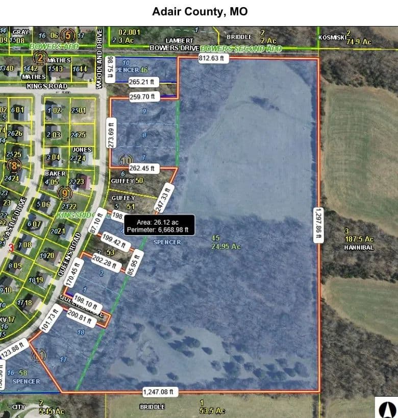 Vacant Land (10+ Acres) in Kirksville - Kirksville, Missouri, 63501