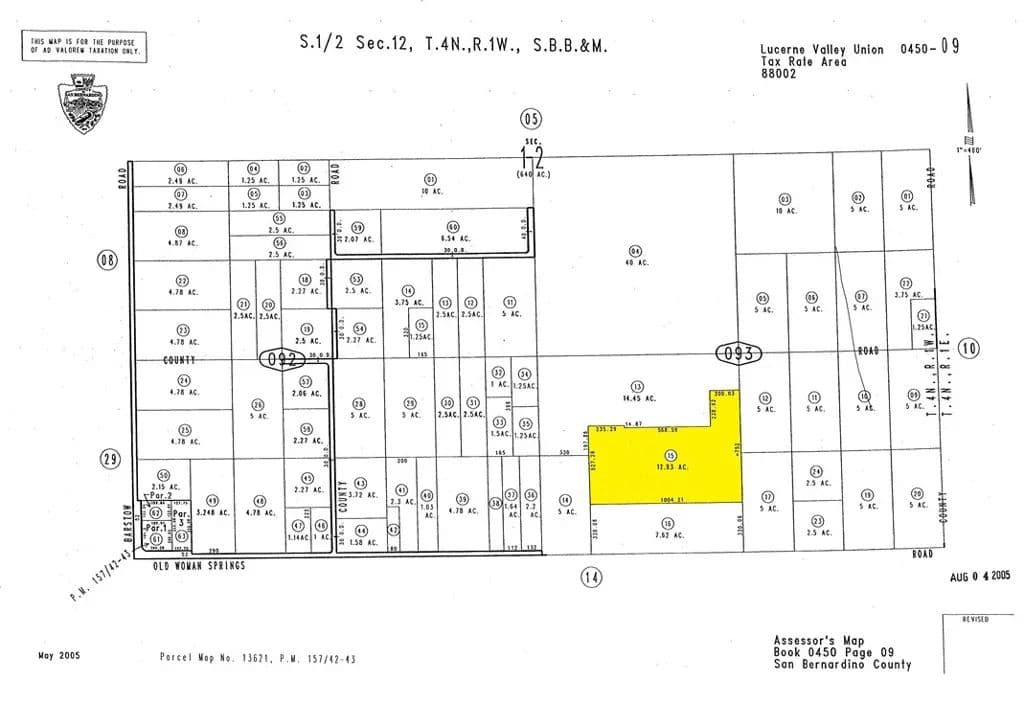 Vacant Land in Lucerne Valley - Lucerne Valley, California, 92356