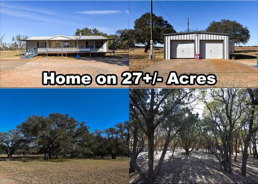Home on 27+/- Beautiful Acres