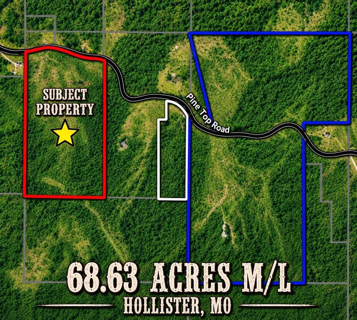 68.63 Acres of Land for Sale in Hollister, MO - Hollister, Missouri, 65672