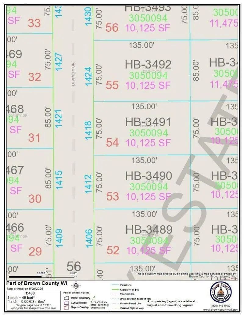 Land -Single Family Acreage in DE PERE - De Pere, Wisconsin, 54115
