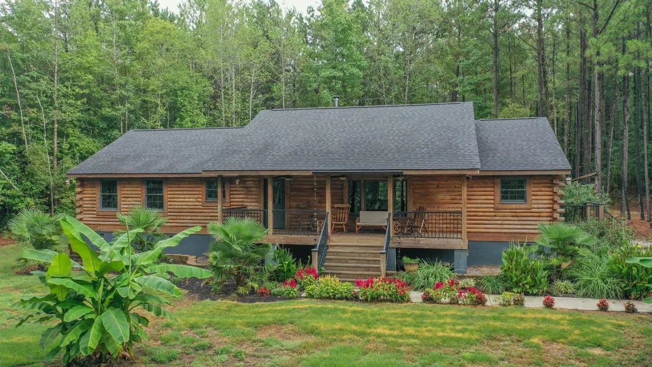 A True Outdoor Retreat with 29.9 Acres, Log Cabin Charm, Fishing & Hunting — Just Outside Henderson - Henderson, North Carolina, 27537