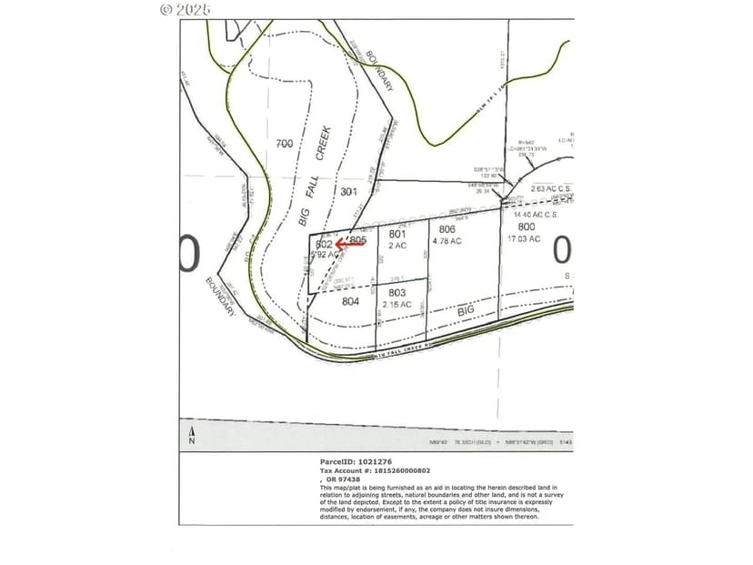 Property from Big Fall Creek Rd #802 - KW