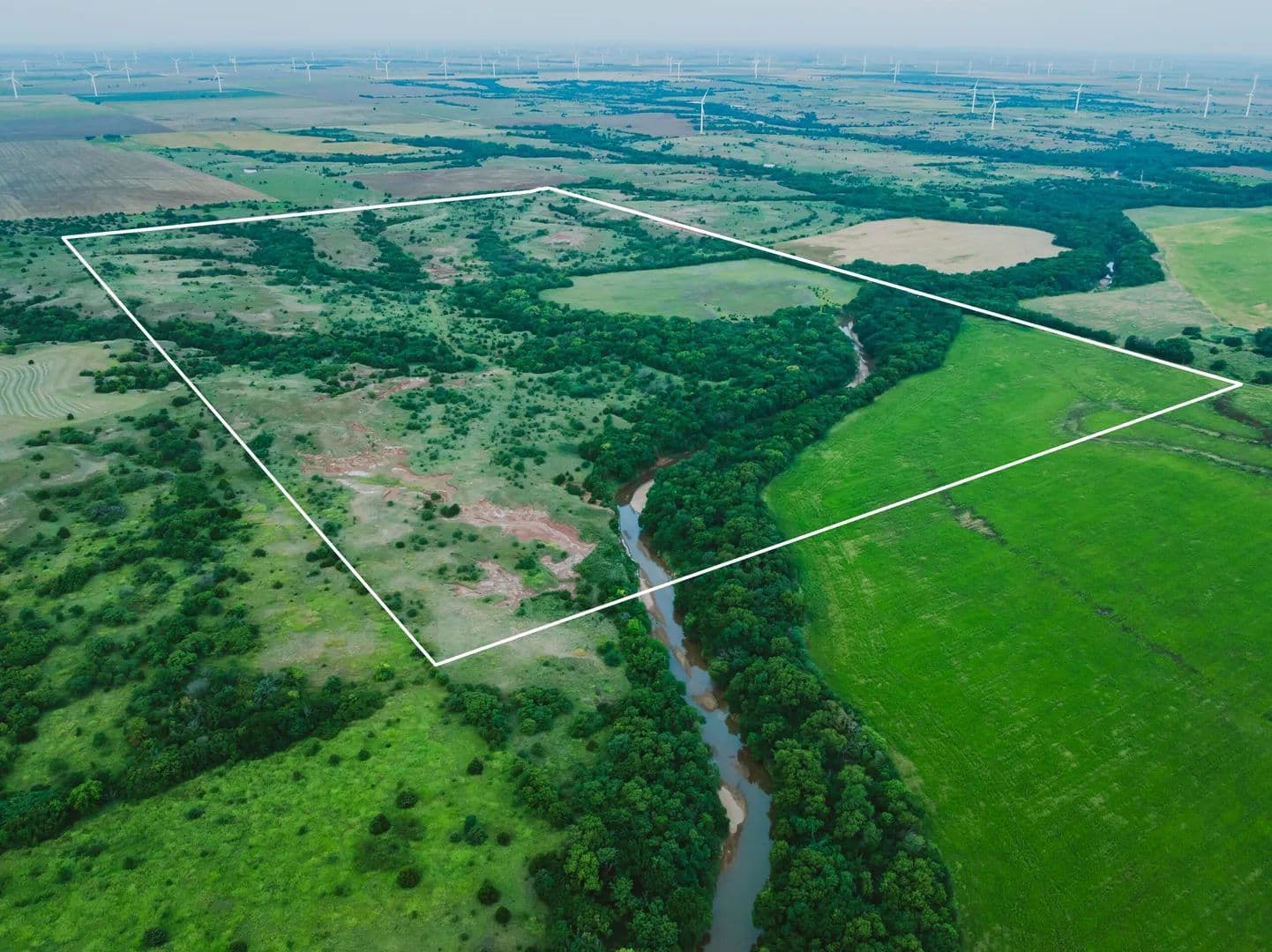 State Line on Bluff Creek - Caldwell, Kansas, 67022