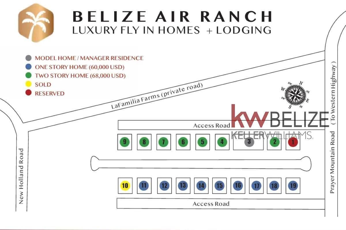 Belize Air Ranch – The First Residential Airpark - land for sale