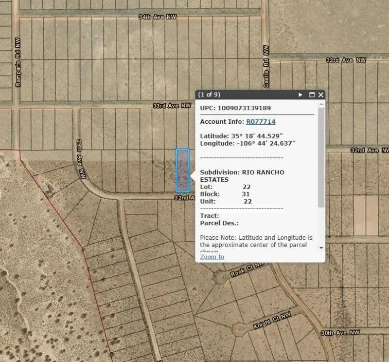 Land -Single Family Acreage in Rio Rancho - Rio Rancho, New Mexico, 87144