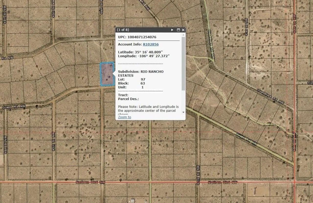 Land -Single Family Acreage in Rio Rancho - Rio Rancho, New Mexico, 87144