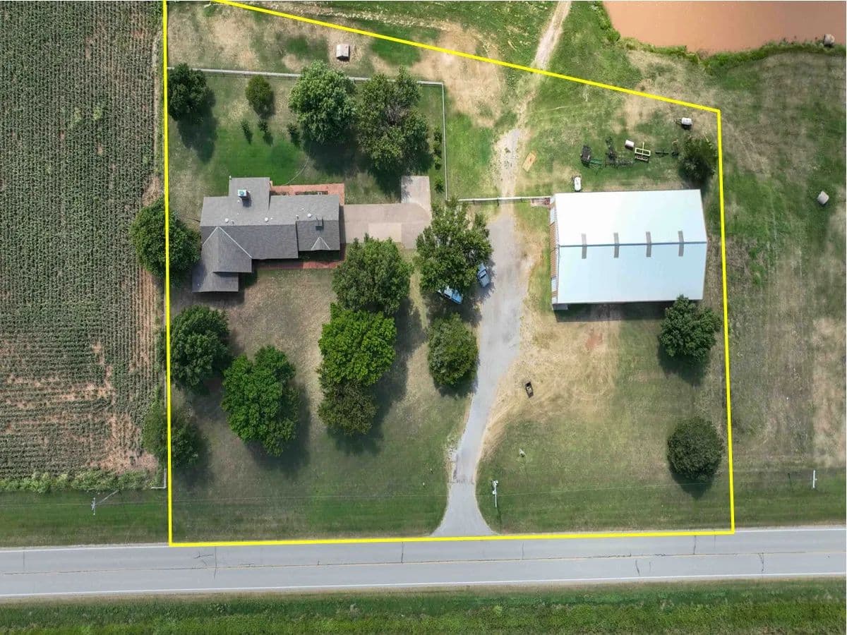 Home on 2± Acres in Billings, OK - Tract 1 - Billings, Oklahoma, 74630