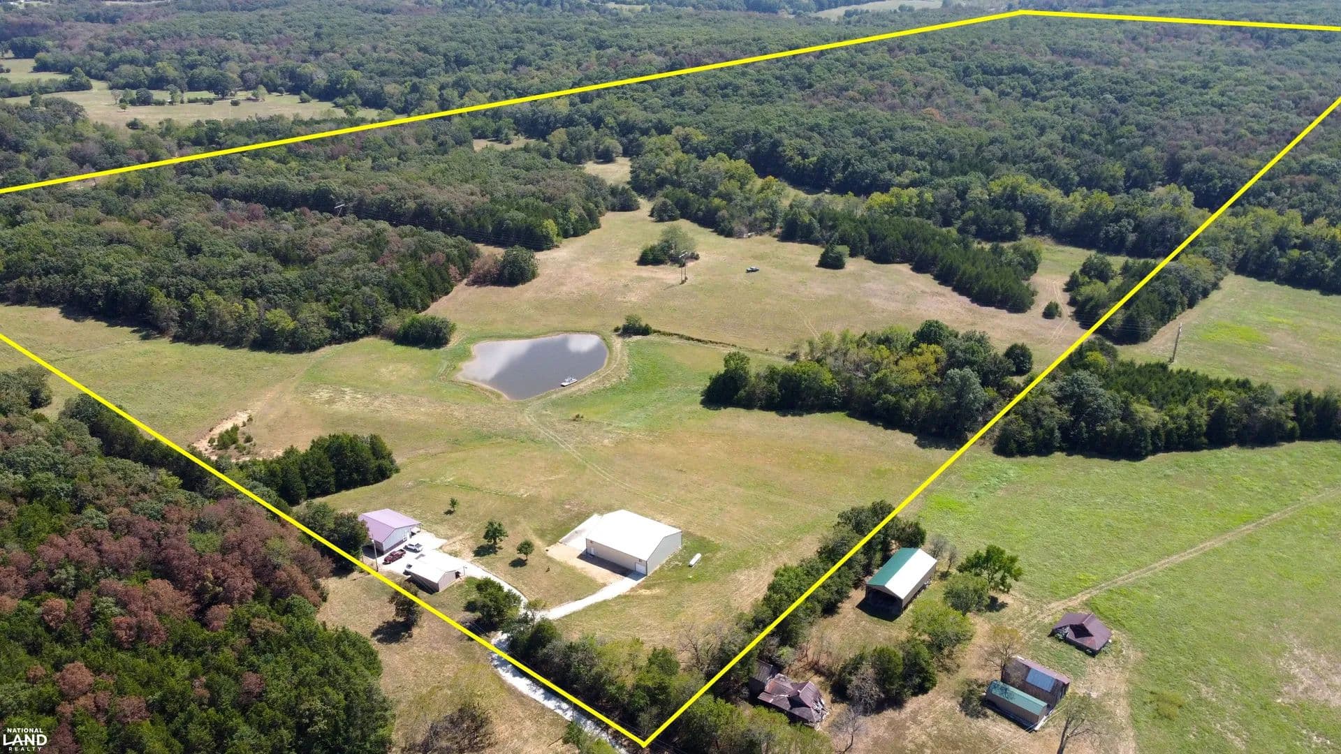 Ozark Acreage with Cabin and Airplane Hangar - Warsaw, Missouri, 65355
