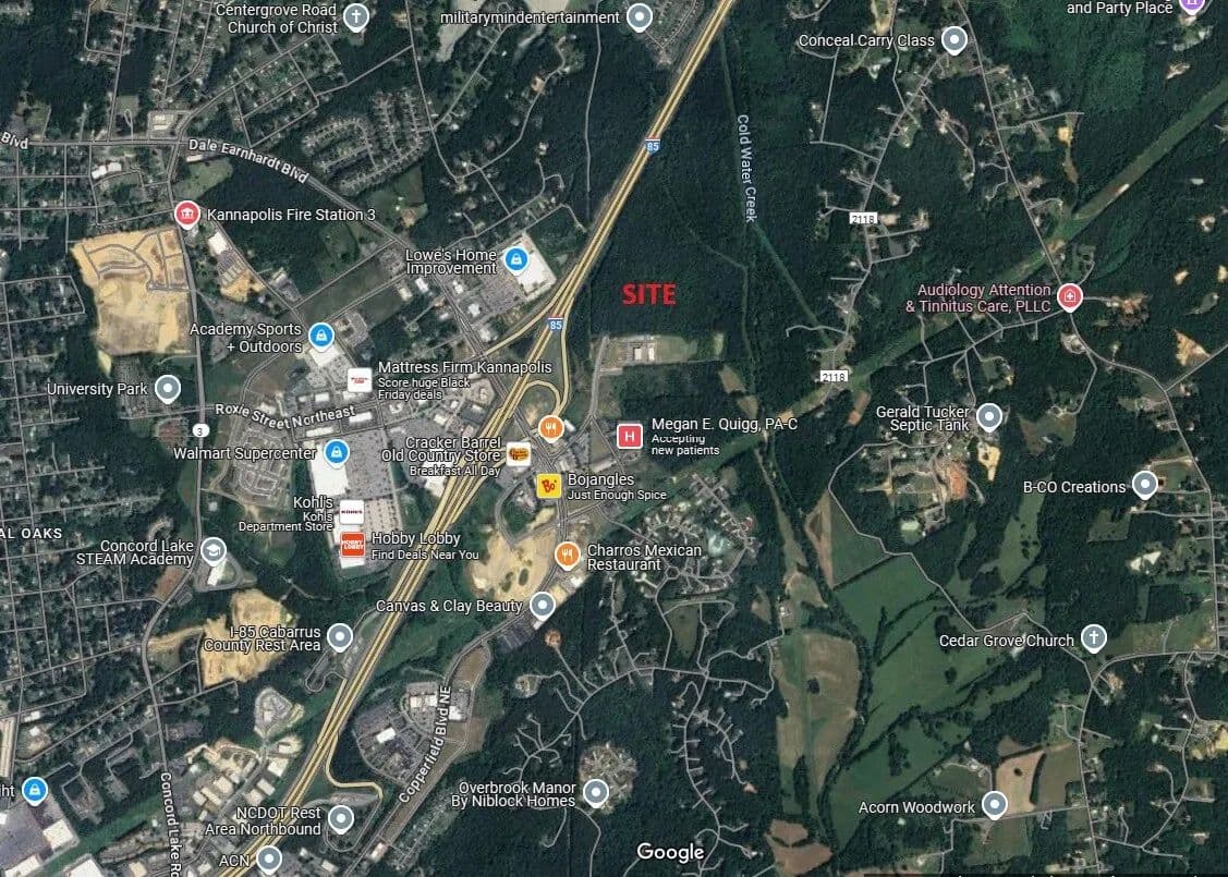 45+/-Ac Industrial-Mixed Use Tract at Copperfiel Blvd and I-85 - Concord, North Carolina, 28025