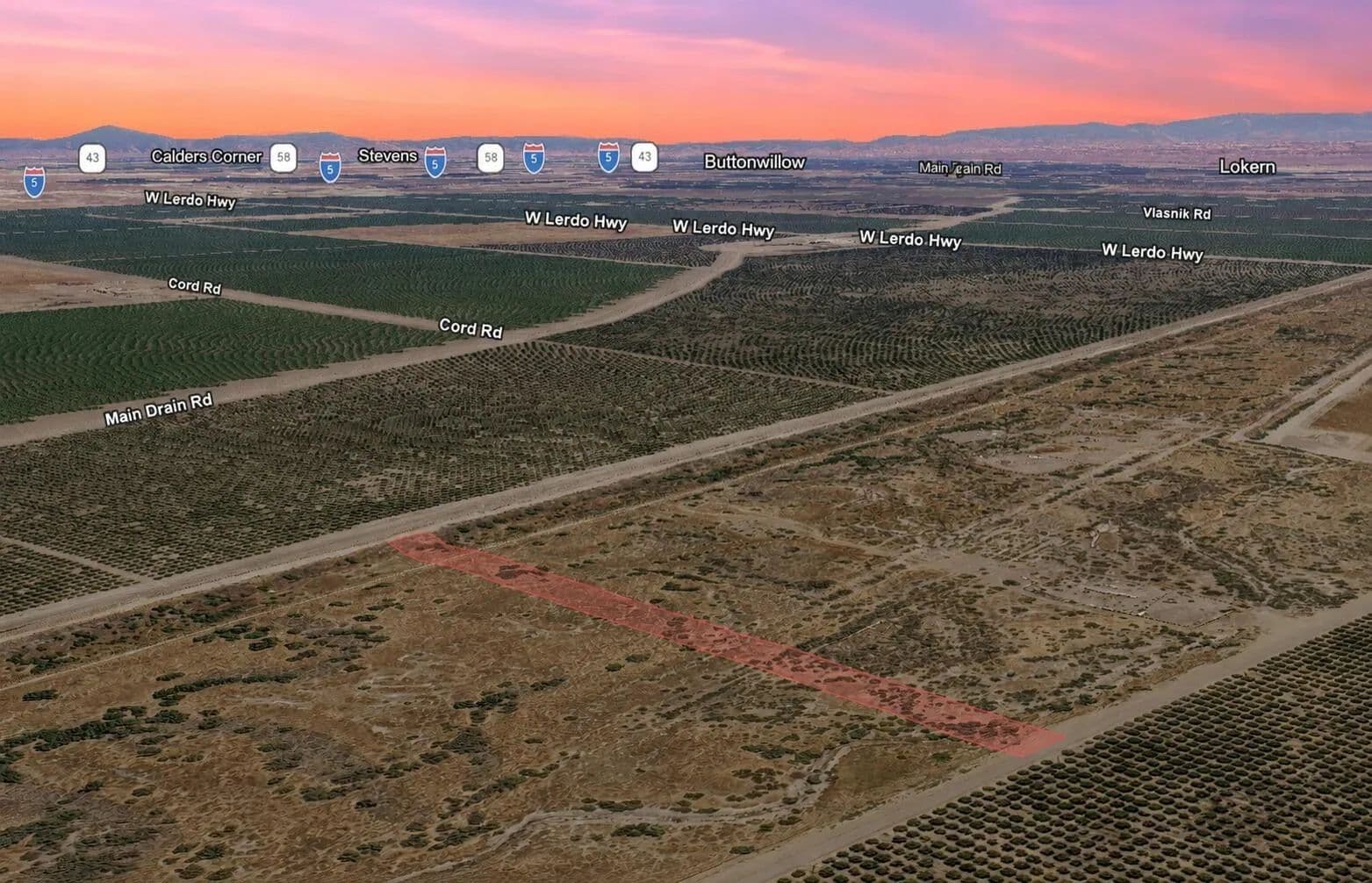 Property from Vic Paso Robles Highway - KW - Bakersfield, California, 93305
