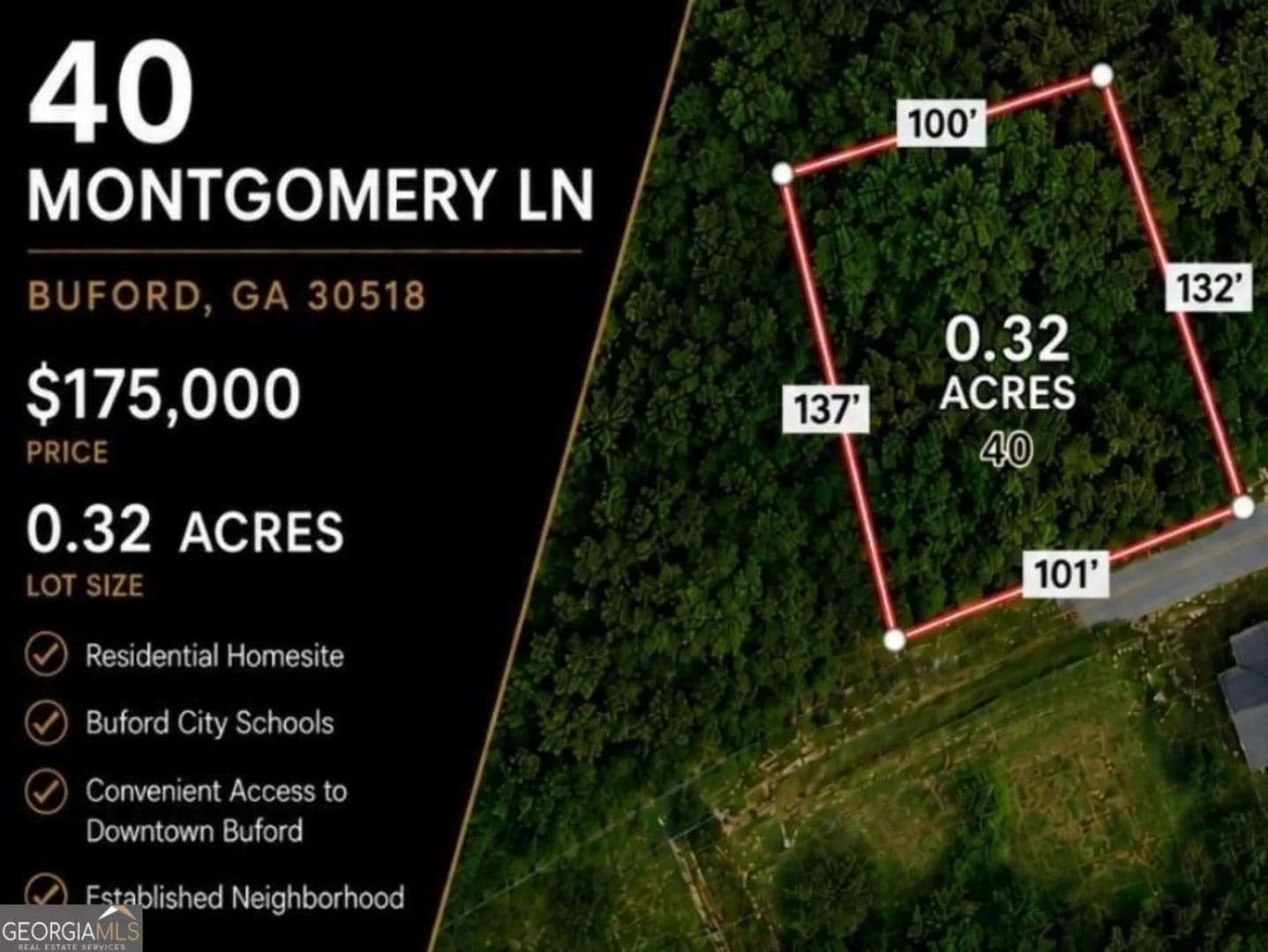0.32 Acres of Land for Sale in Buford, Georgia - Buford, Georgia, 30518