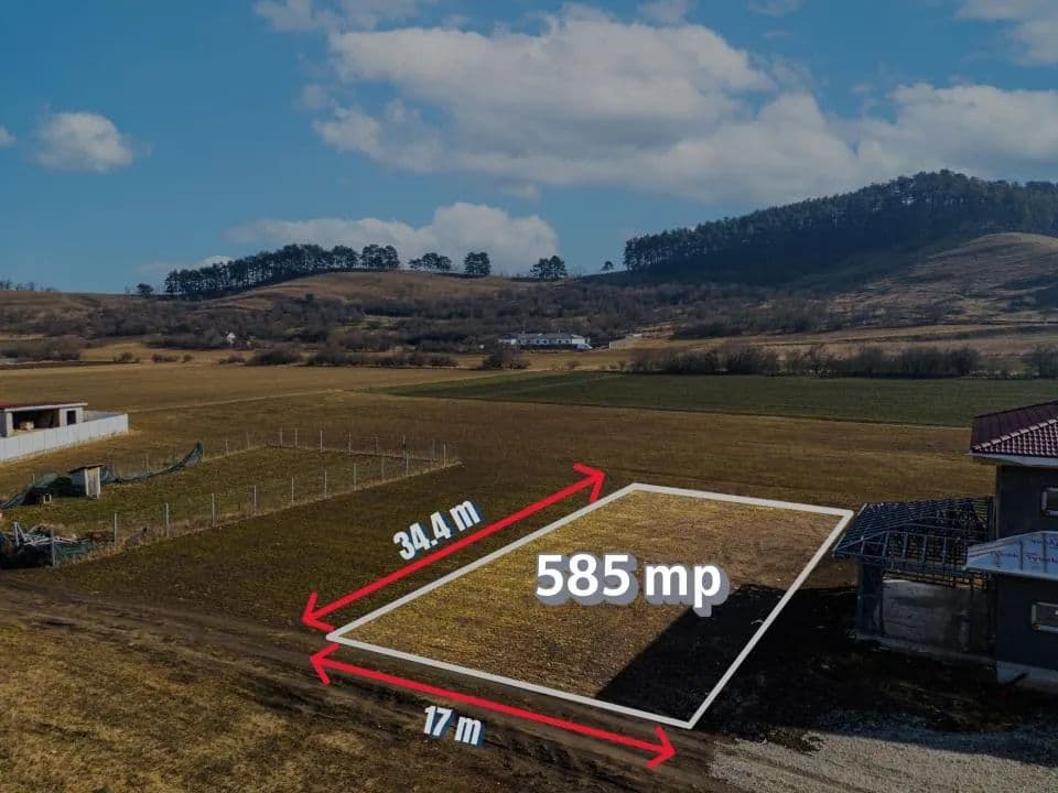 Teren intravilan 585mp Sânpetru, panoramă Lempes si padure, Comision 0% - land for sale