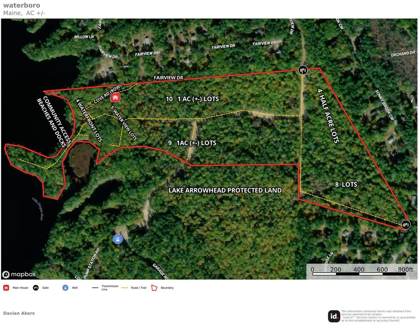 51.17 Acres of Land for Sale in Waterboro, ME - Waterboro, Maine, 04061