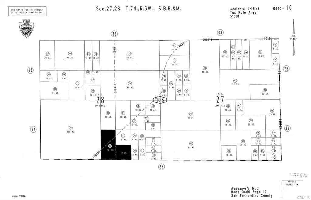 Land -Single Family Acreage in Adelanto - Adelanto, California, 92301