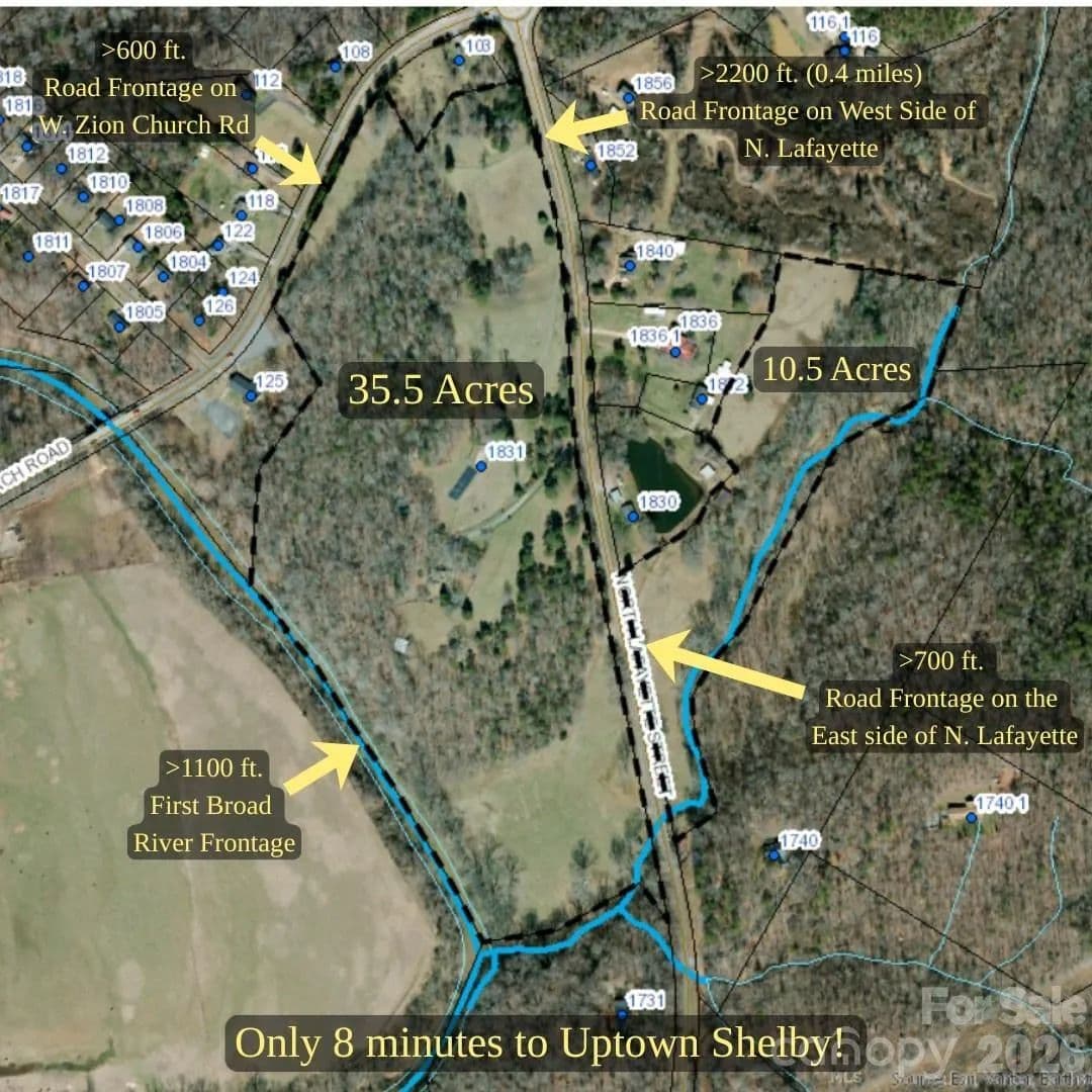 46 Acres of Land for Sale in Shelby, NC - Shelby, North Carolina, 28150