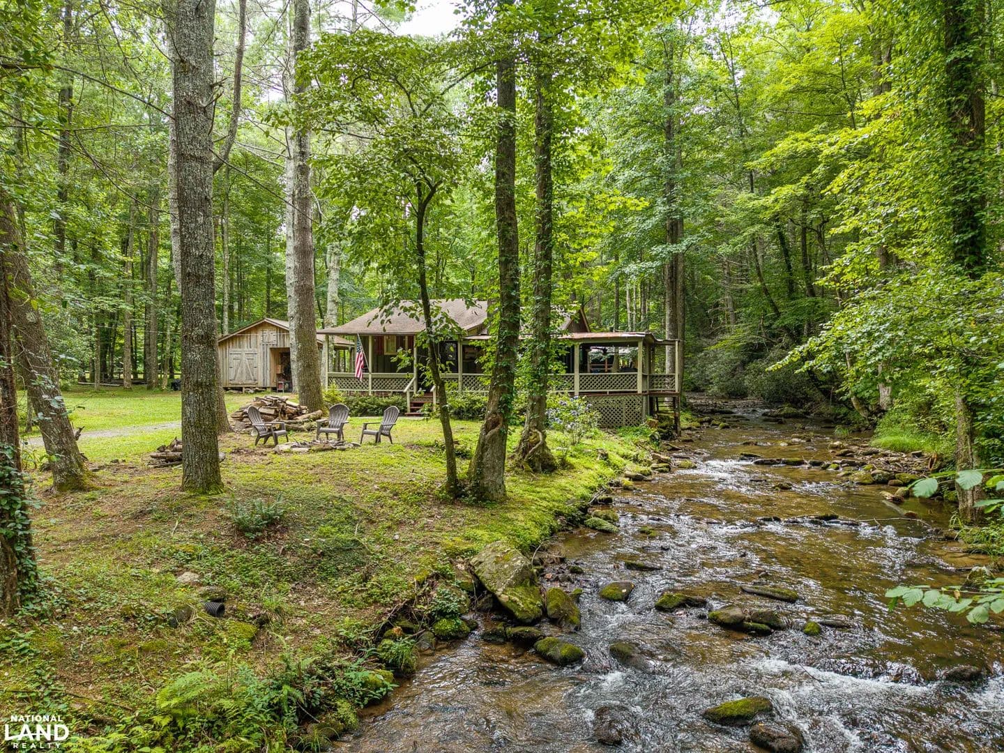 Big Creek Waterfront Cabin on 2+ acres - Cherry Log, Georgia, 30522