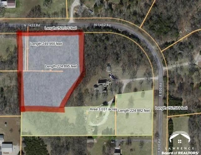 Property from 0 N 1452 Road - KW - Lawrence, Kansas, 66049