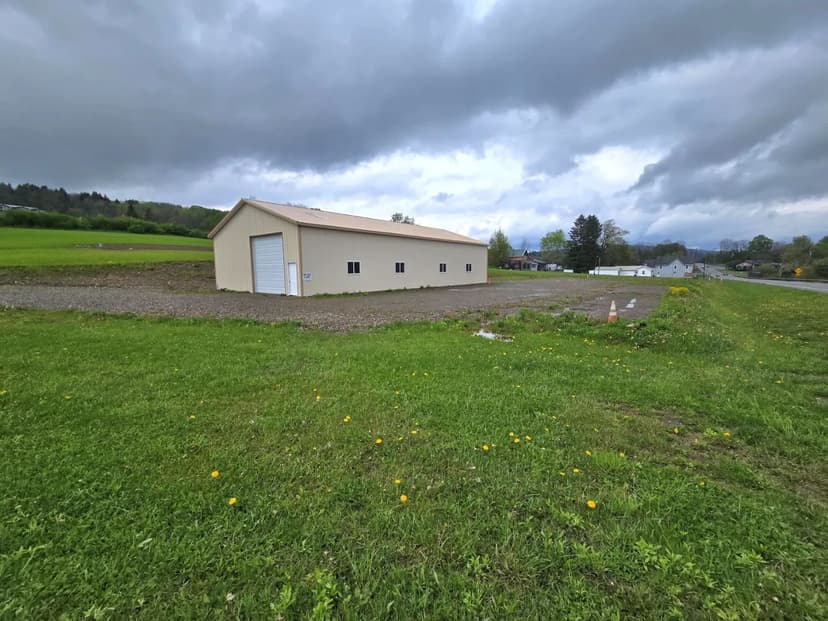 4 acre Building Lot with Newly Constructed Building in Cuba NY State Route 305