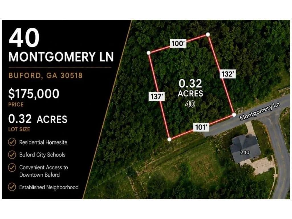 0.32 Acres of Land for Sale in Buford, Georgia - Buford, Georgia, 30518