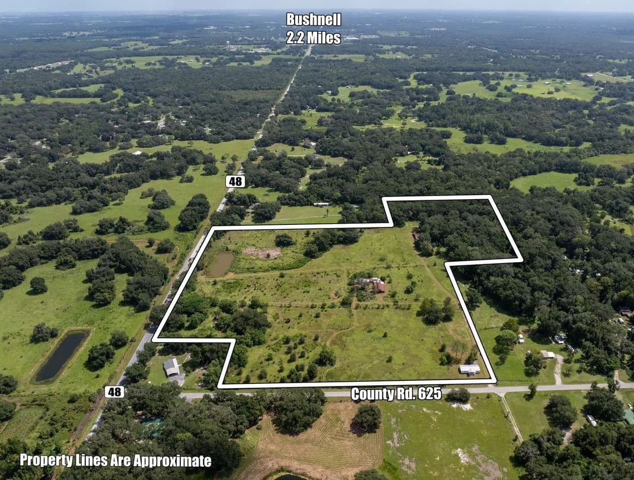 29.87 Acres with prime road frontage and land in Sumter County - Bushnell, Florida, 33513